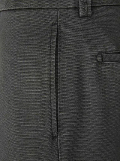 Berwich Pleated Tapered Trousers In Dark Green