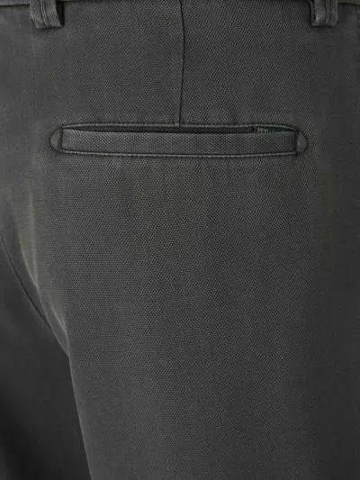 Berwich Pleated Tapered Trousers In Dark Green