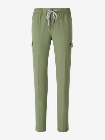 Pt Torino Cargo-pocket Tapered Trousers In Green