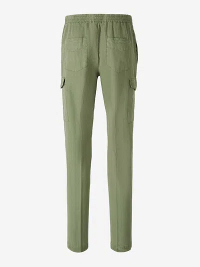 Pt Torino Cargo-pocket Tapered Trousers In Green