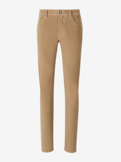 Jacob Cohen Bard Trousers In Beige