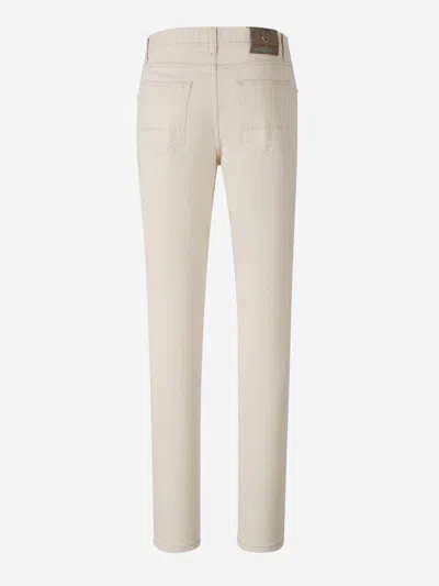 Richard J Brown Richard J. Brown Corduroy Cotton Jeans In Beige
