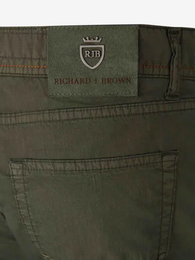 Richard J Brown Richard J. Brown Straight Fit Jeans In Military Green