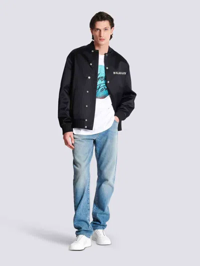 Balmain Appliqué Jeans - Men's - Cotton In Blue