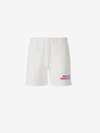 Willy Chavarria Logo-print Shorts In White