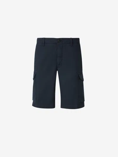 Incotex Tailored Cargo Shorts In Midnight Blue