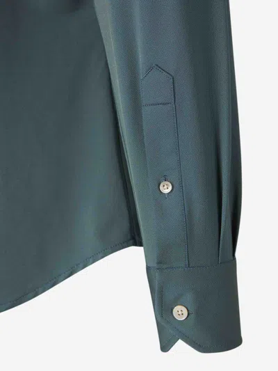Traiano Milano Rossini Radical Shirt In Dark Green