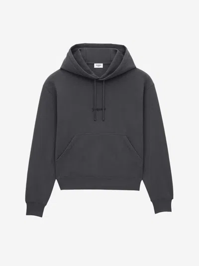 Saint Laurent Men's Cozy 100% Cotton Sweater In Gray