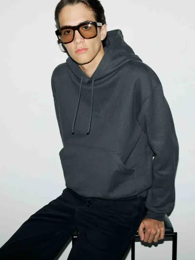 Saint Laurent Men's Cozy 100% Cotton Sweater In Gray