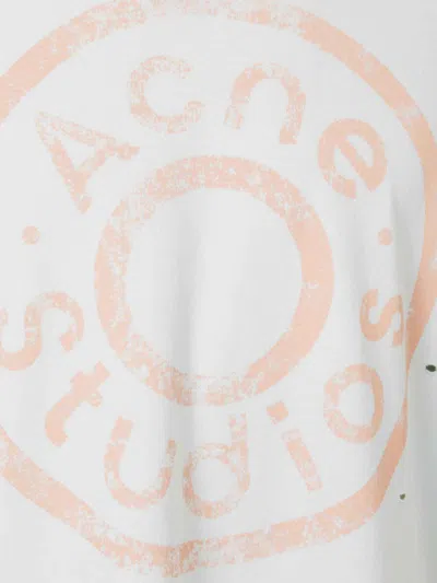 Acne Studios Oversize Ripped Logo Graphic T-shirt In Mint Green
