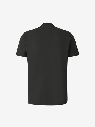 Zanone Jersey Crew Neck T-shirt In Black