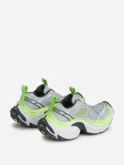 Balenciaga Multicolor Mesh And Rubber 6xl Sneakers In Grey