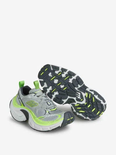 Balenciaga Multicolor Mesh And Rubber 6xl Sneakers In Grey