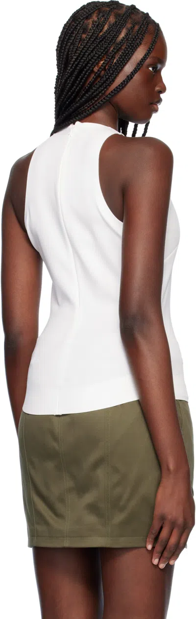 Mugler Sleeveless Top In 1014 Snow