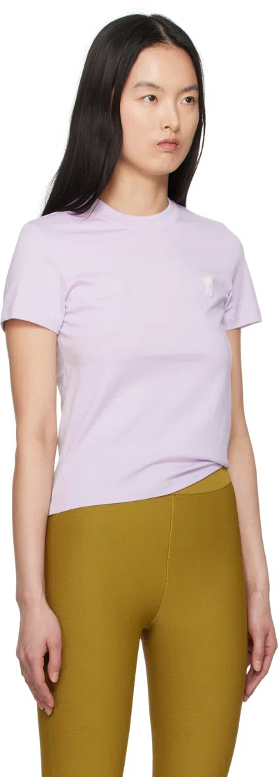 Ami Alexandre Mattiussi Ami Paris Cropped T-shirt In Pink