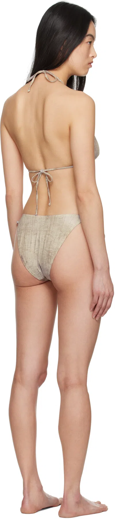 Serapis Beige Piraeustruck Tarp Bikini In Print