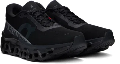 On Cloudmster 2 Rubber-trimmed Mesh Running Sneakers In Black