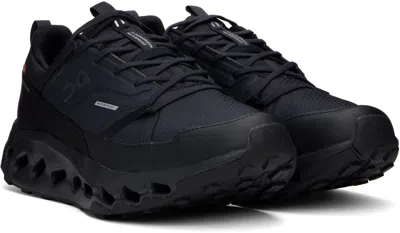 On Cloudhoriz Wp Panelled Mesh Sneakers In Black | Black