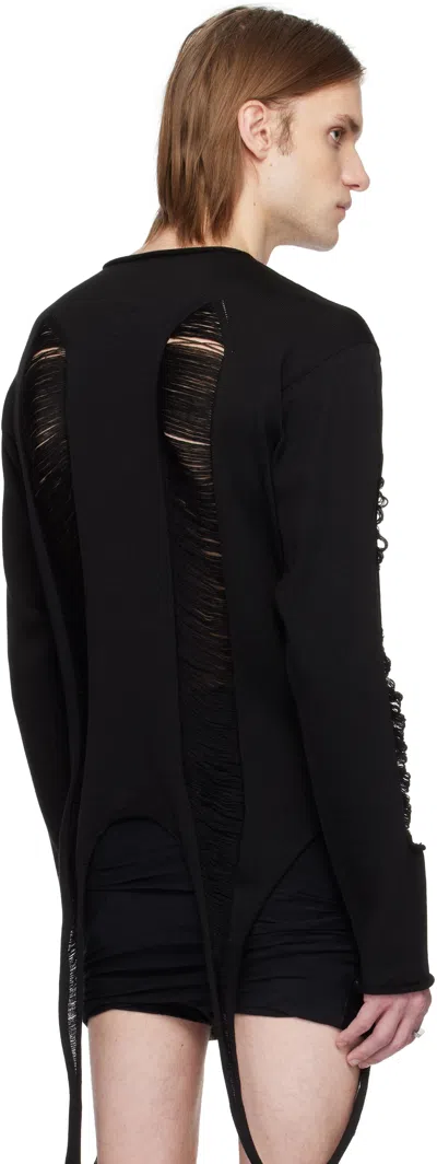 Rick Owens Men's Long Sleeves Top In 09 Black