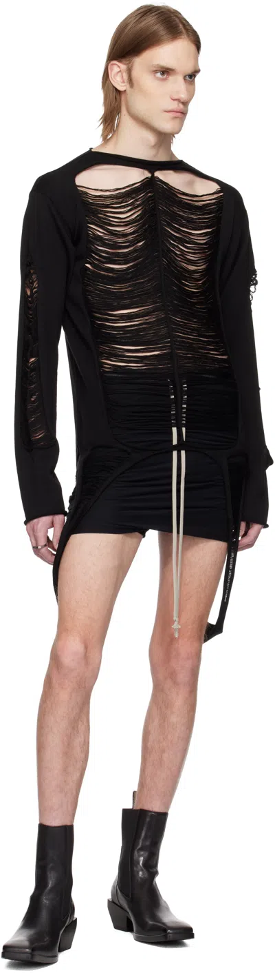 Rick Owens Men's Long Sleeves Top In 09 Black