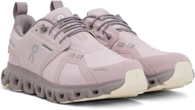 On Cloud 6 Waterproof Sneakers In Mauve | Zinc