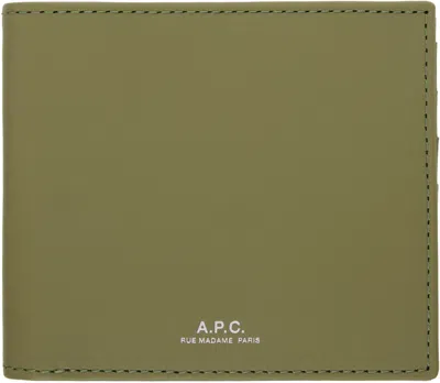 Apc Khaki Aly Wallet In Kbc Clay Green