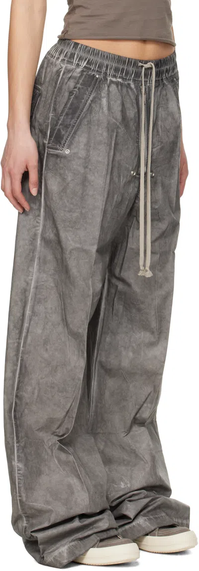 Rick Owens Drkshdw Gray Hollywood Geth Belas Lounge Pants In 78 Drkdust