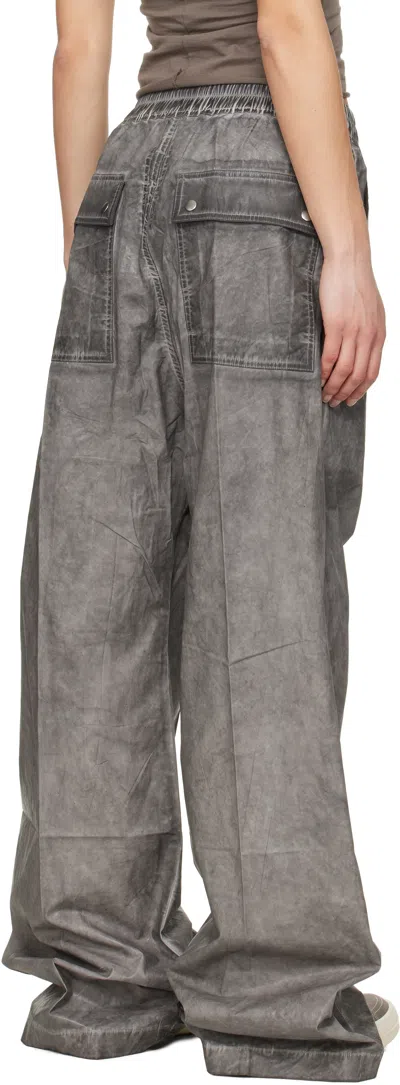 Rick Owens Drkshdw Gray Hollywood Geth Belas Lounge Pants In 78 Drkdust