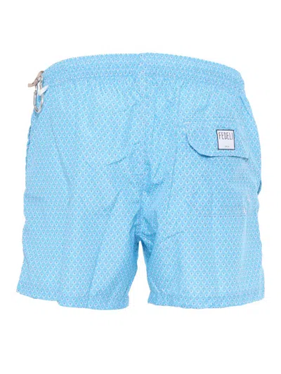 Fedeli Swim Trousers Woven Fabric Man In Multicolor