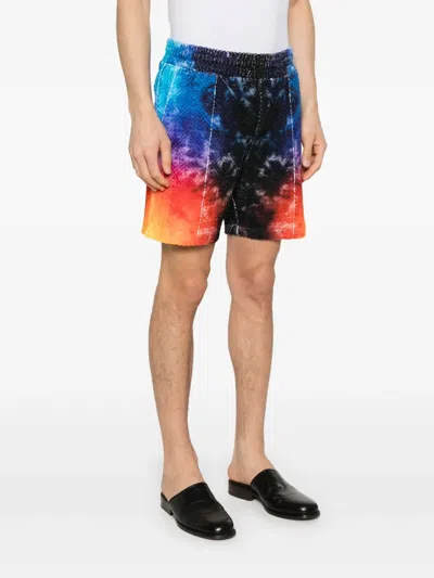 Casablanca 'the Gradient Towelling' Bermuda Shorts In Blue