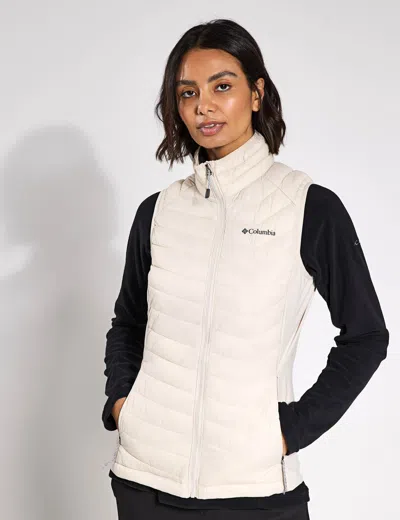Columbia Women's Powder Pass Ii Hybrid Puffer Gilet In Cream