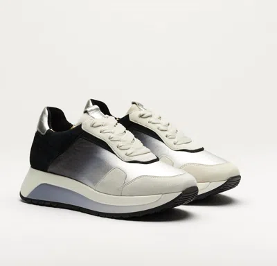 Softwaves Women's Capri Degrade Sneakers In White/black In Multi