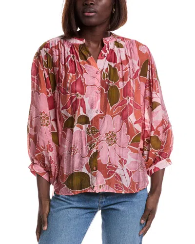 Luxe Always Long Sleeve Blouse In Pink