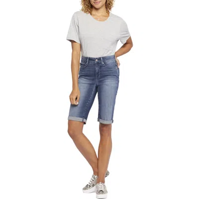Nydj Briella Womens Cuffed Denim Denim Shorts In Multi