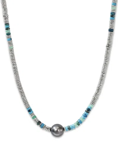 John Hardy Heishi Silver Neckla In Silver