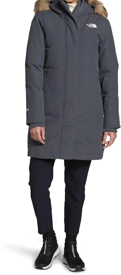 The North Face Arctic Parka Jacket In Vanadis Grey In Multi