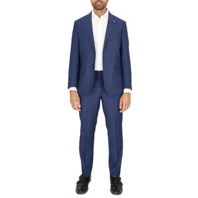 Scotch & Soda Modern Fit Solid Navy Wool Suit In Blue