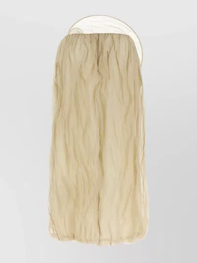 Magda Butrym Flowing Silhouette Layered Sheer Skirt