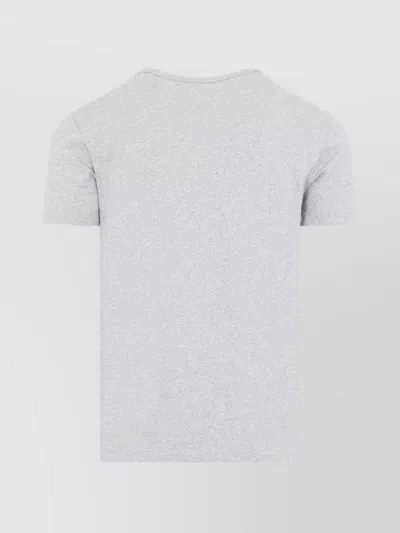 Tom Ford Grey Regular Fit T-shirt With Classic Crew Neckline In Gray