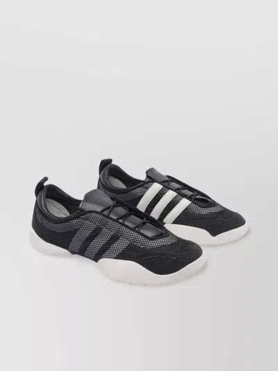 Y-3 Low Top Mesh Upper Rubber Sole Sneakers In Black