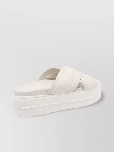 Hogan Cross Strap Platform Sandals