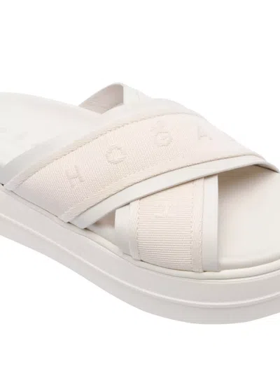 Hogan Cross Strap Platform Sandals