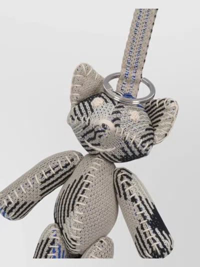 Burberry Plush Striped Keyring Key Cases