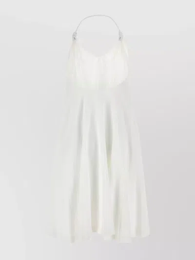 Loewe Women Flamenco Short Dress In White