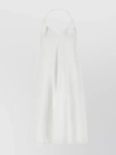 Loewe Women Flamenco Short Dress In White