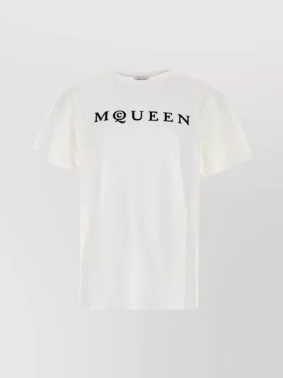 Alexander Mcqueen Logo Cotton T-shirt