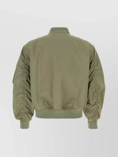 Givenchy Men's Nylon Bomber Jacket In Green