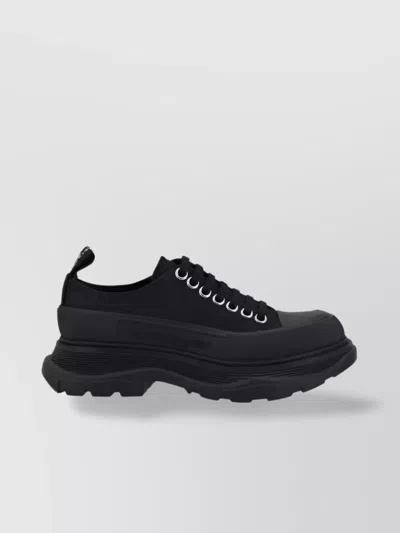 Alexander Mcqueen Women Black Lace Up Sneakers, 6.5 Luxury Lace Ups & Dress Shoes For Women Darveys