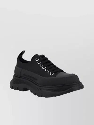 Alexander Mcqueen Women Black Lace Up Sneakers, 6.5 Luxury Lace Ups & Dress Shoes For Women Darveys