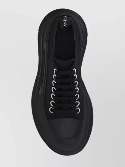 Alexander Mcqueen Women Black Lace Up Sneakers, 6.5 Luxury Lace Ups & Dress Shoes For Women Darveys
